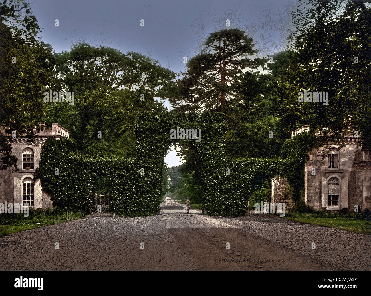 Eglinton Castle cancello di ingresso Irvine North Ayrshire in Scozia Foto Stock