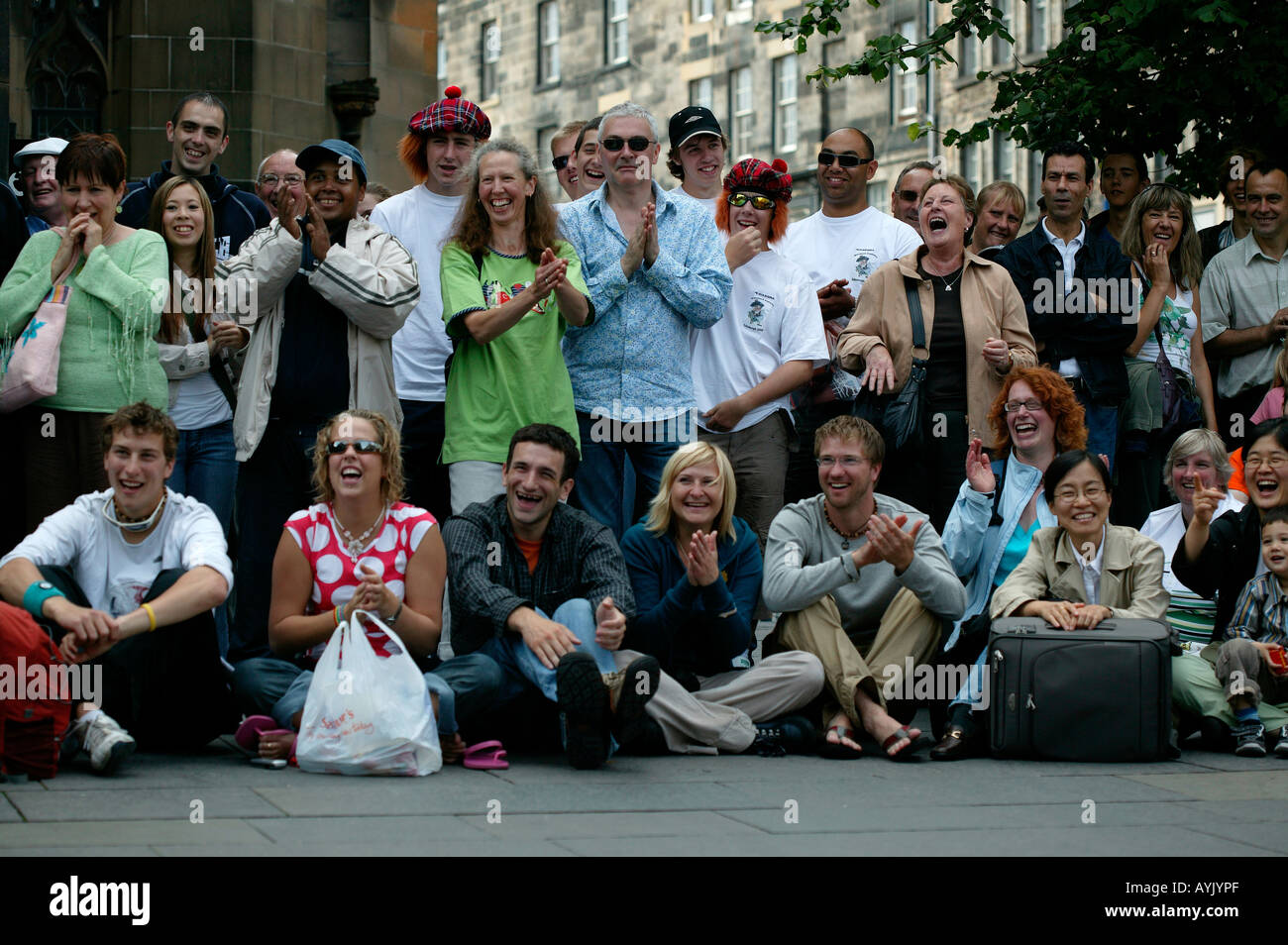 Edinburgh Fringe Festival pubblico, Scozia Foto Stock