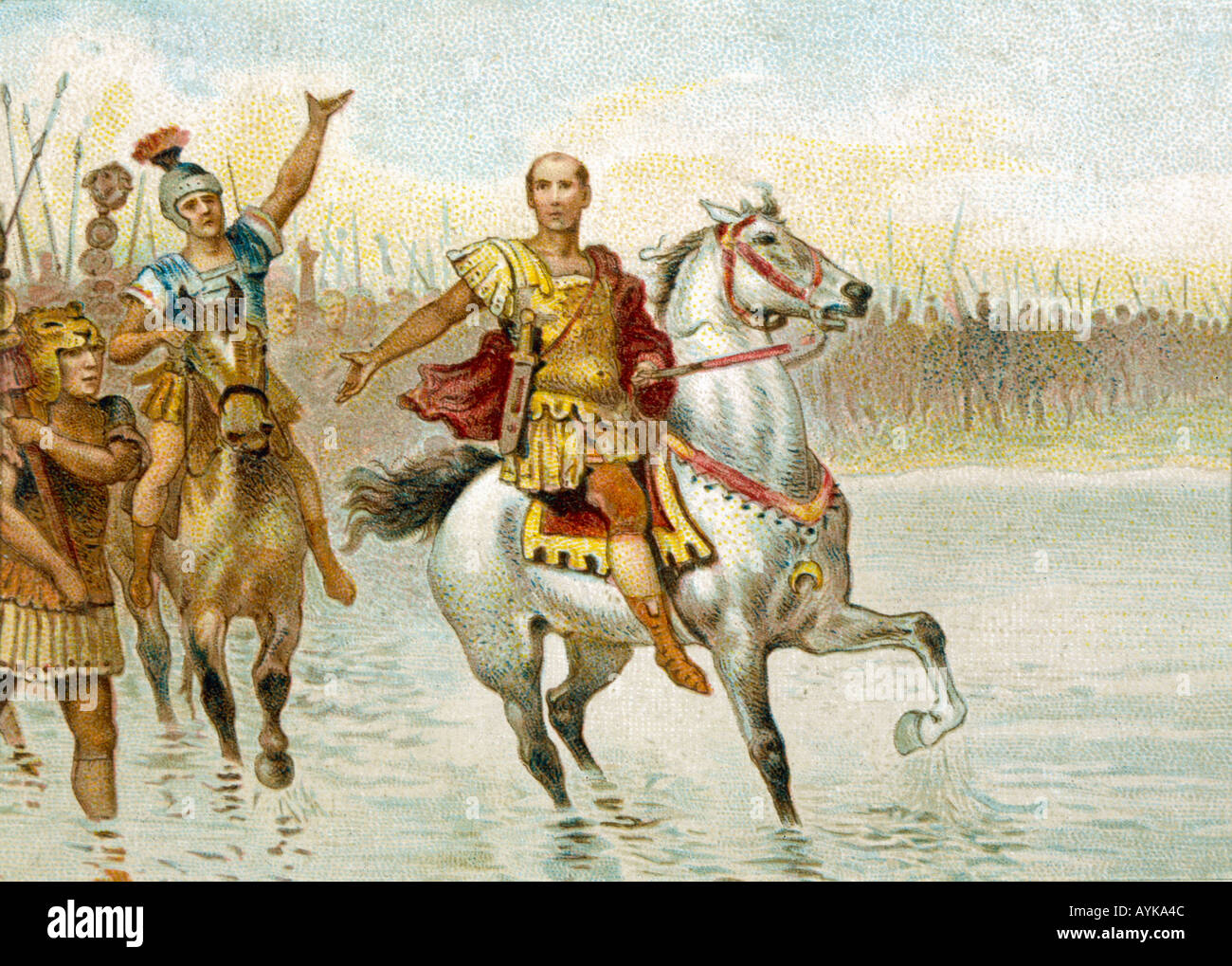 Giulio Cesare Rubicone Foto Stock