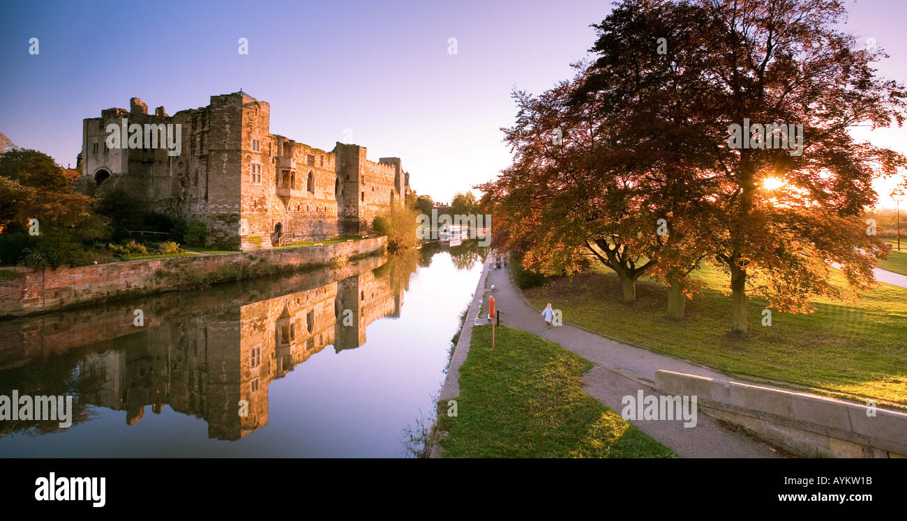 Regno Unito Nottinghamshire Newark Castle luce della sera Foto Stock