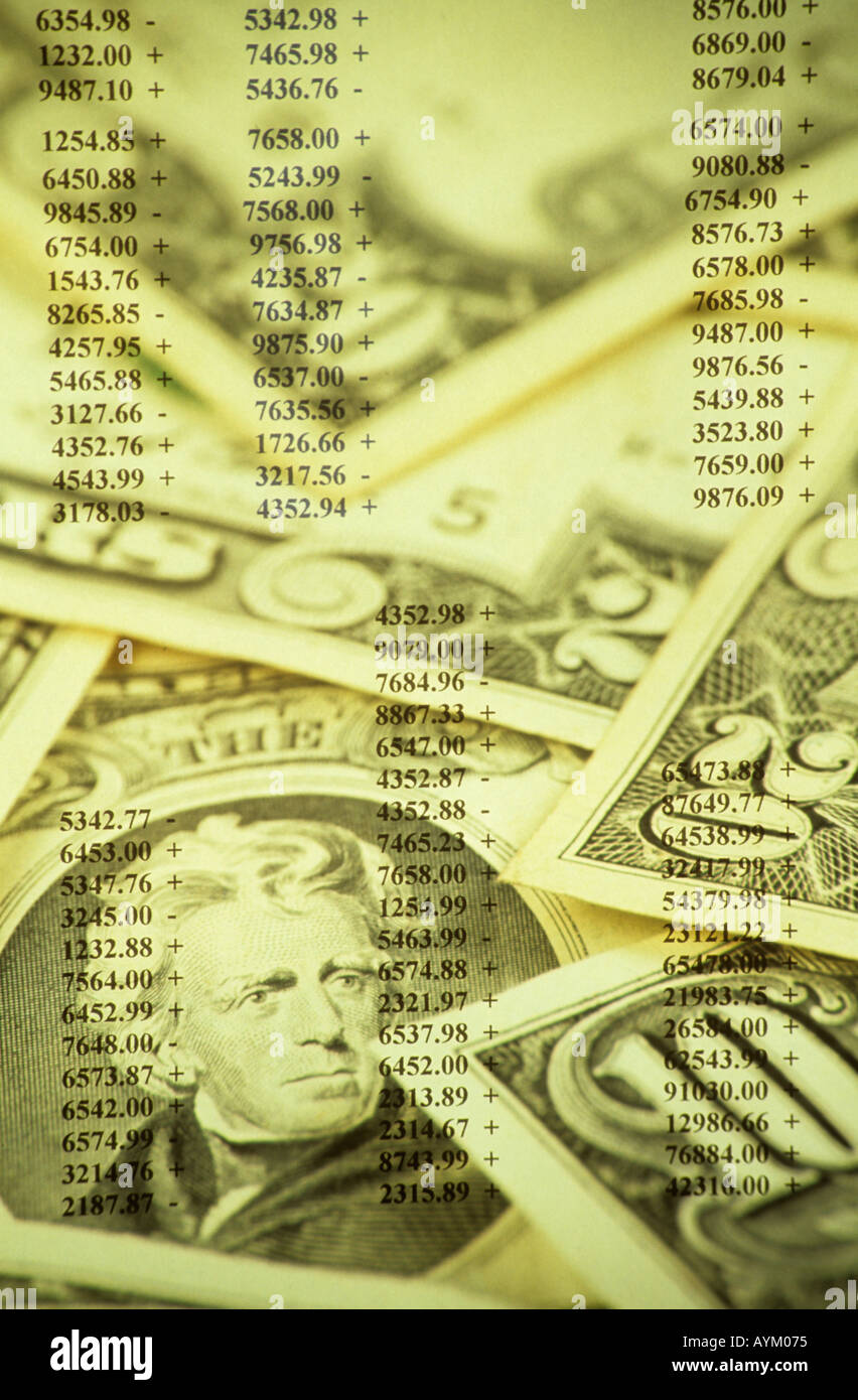 Finanza, Pianificazione,risparmi, restituire il denaro, Foto Stock