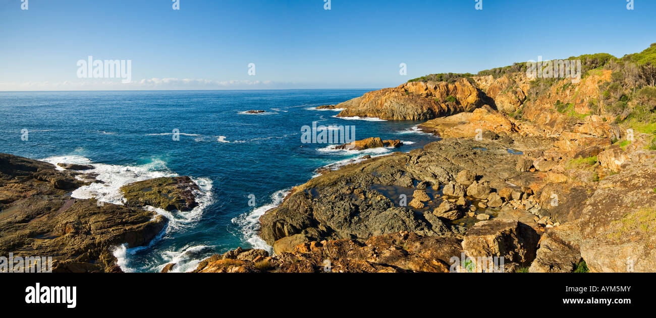 Promontorio roccioso sul Sud del New South Wales coast Australia. Alta risoluzione Foto Stock