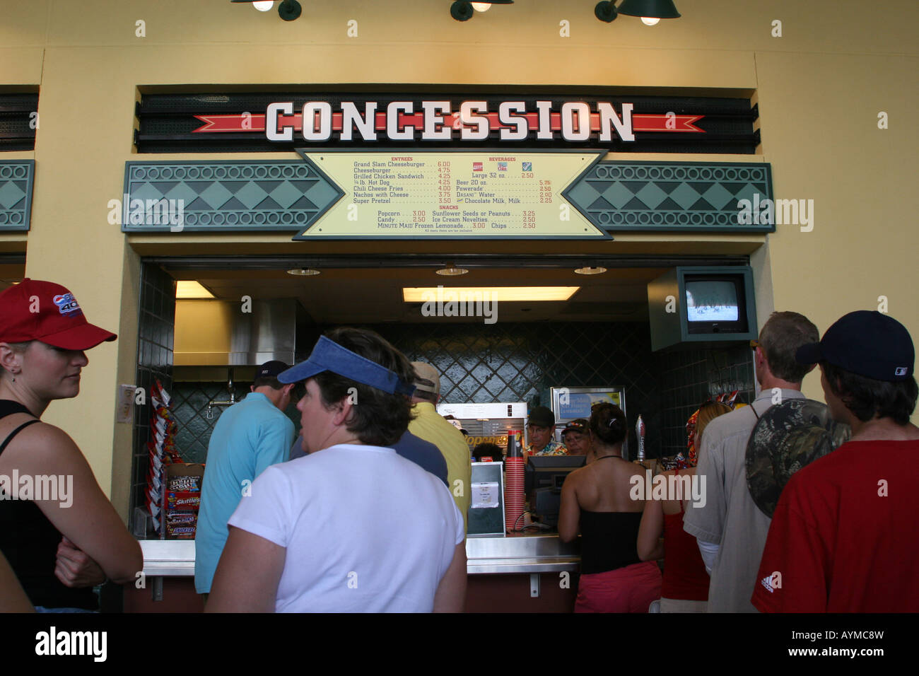 Concessione stand Disney s Grande Mondo degli Sports di Lake Buena Vista Florida Foto Stock