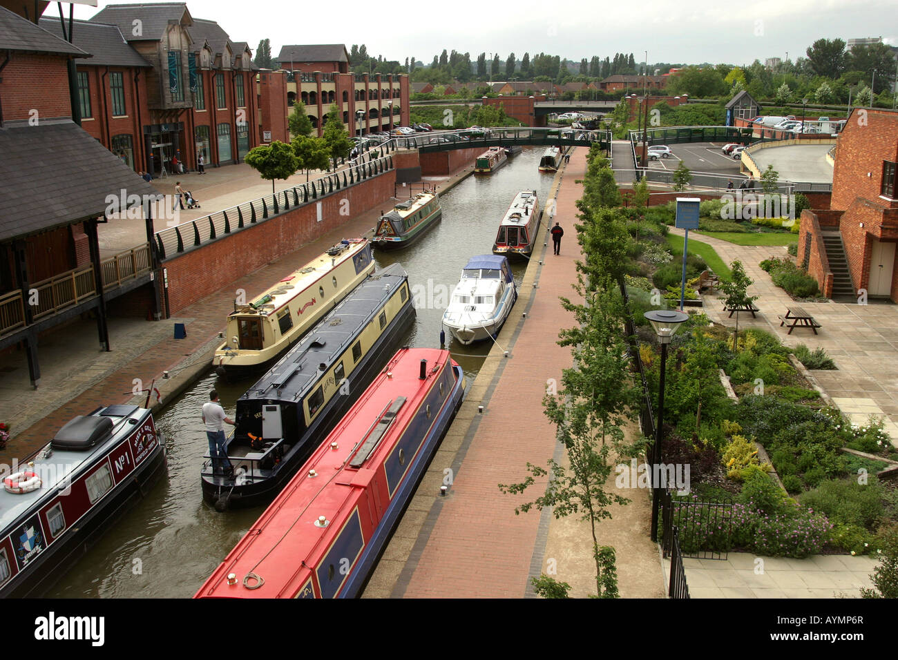 Oxfordshire Banbury Castle Quay Oxford Canal Foto Stock