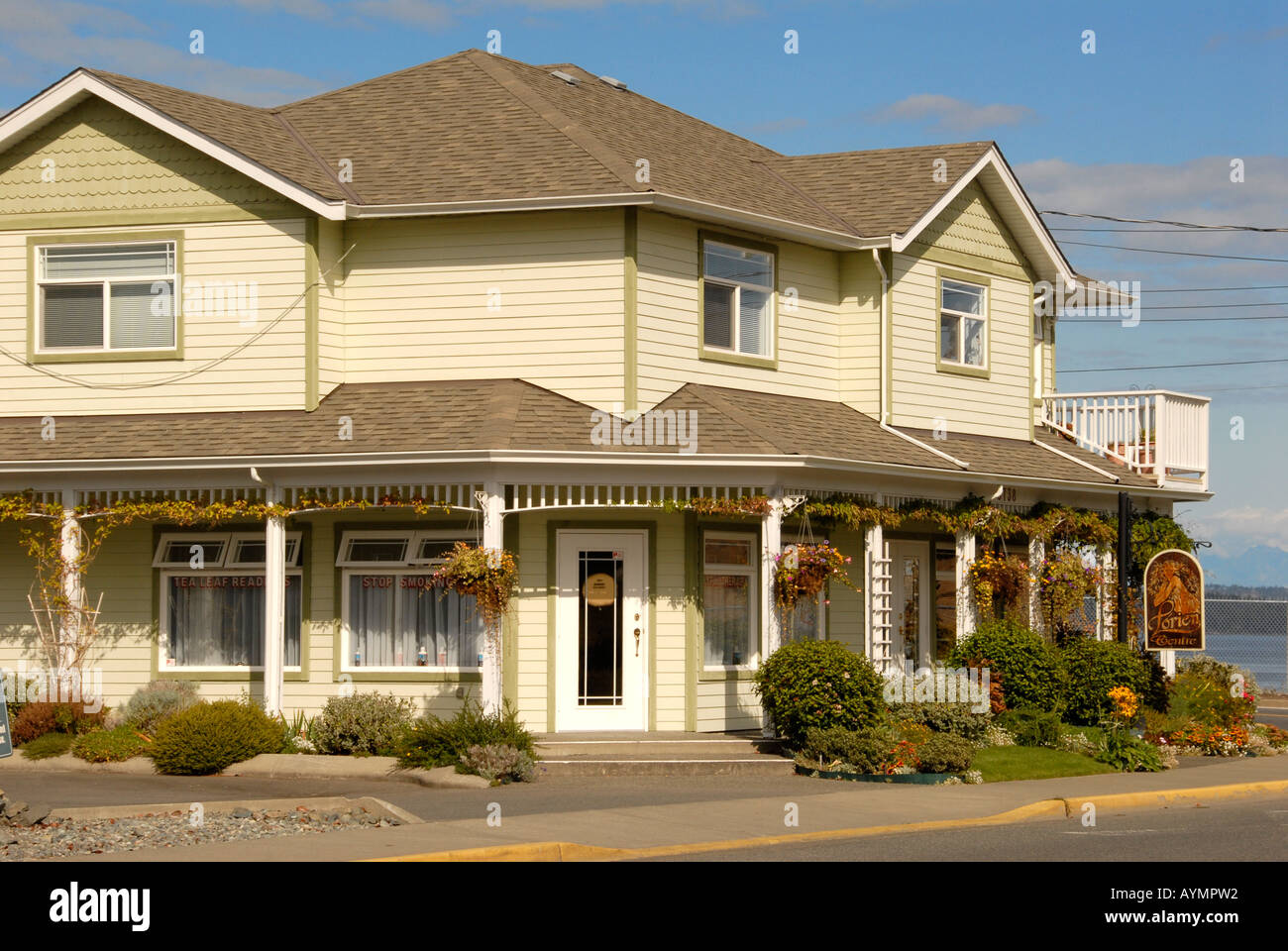 Casa Weatherboard Chemainus Vancouver Island British Columbia Canada Foto Stock