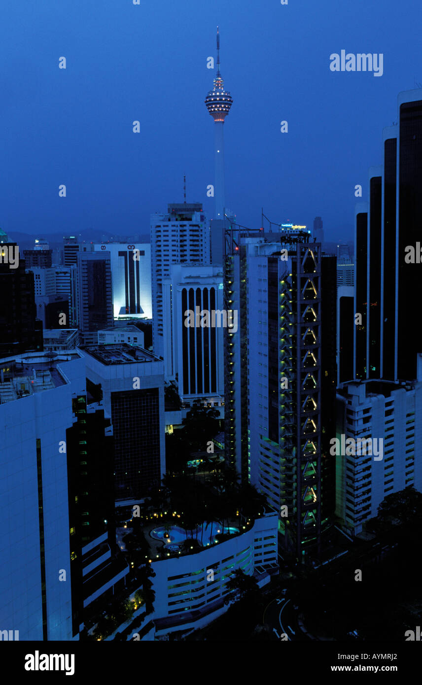 Centro cittadino di Kuala Lumpur la Menara Foto Stock