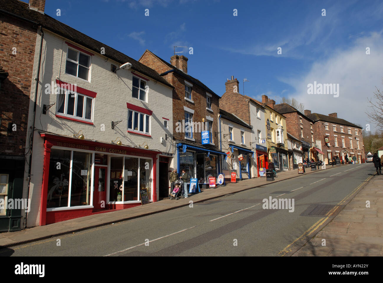 Tontine Hill Ironbridge Shropshire Inghilterra Foto Stock