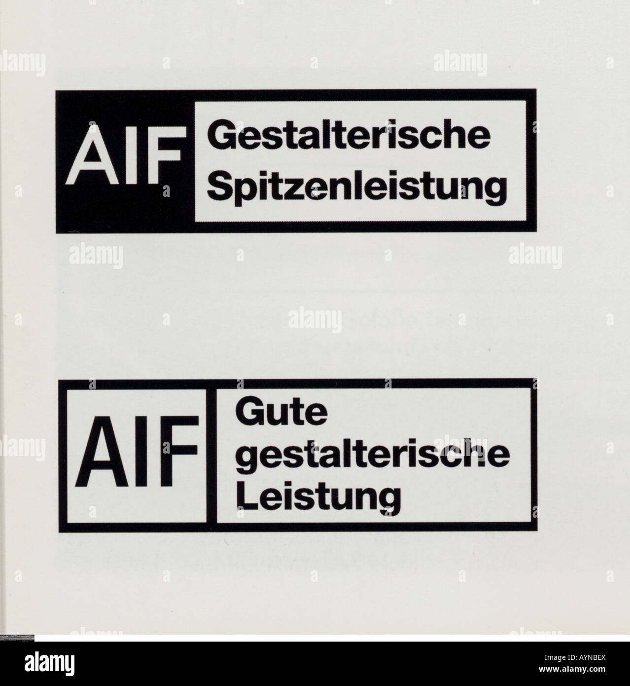 Signet, marchio di certificazione dell'AIF per la produzione di serie industriali con rilevanza progettuale, GDR, 20th secolo, Foto Stock