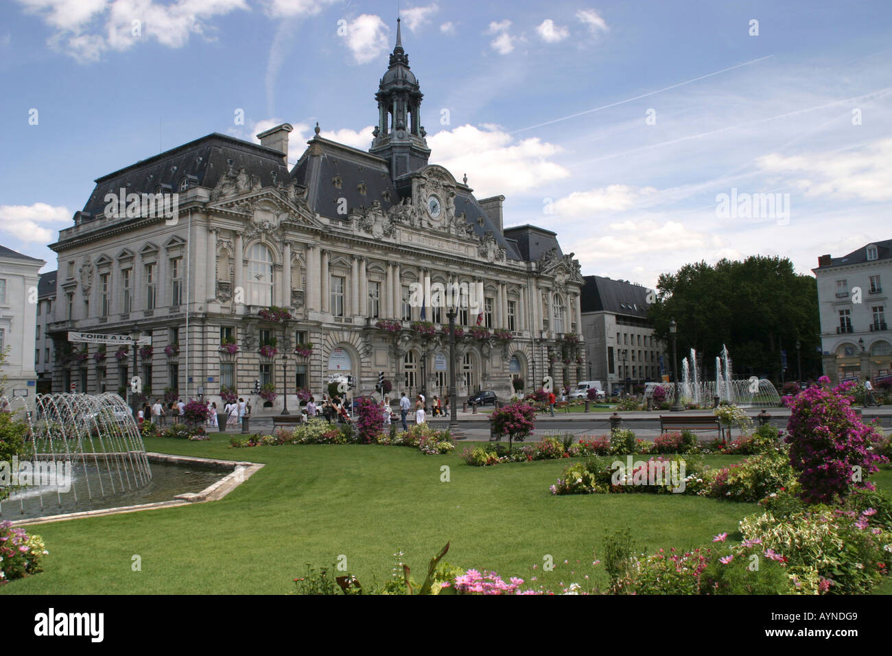 Hotel de Ville nella città di Tours Foto Stock