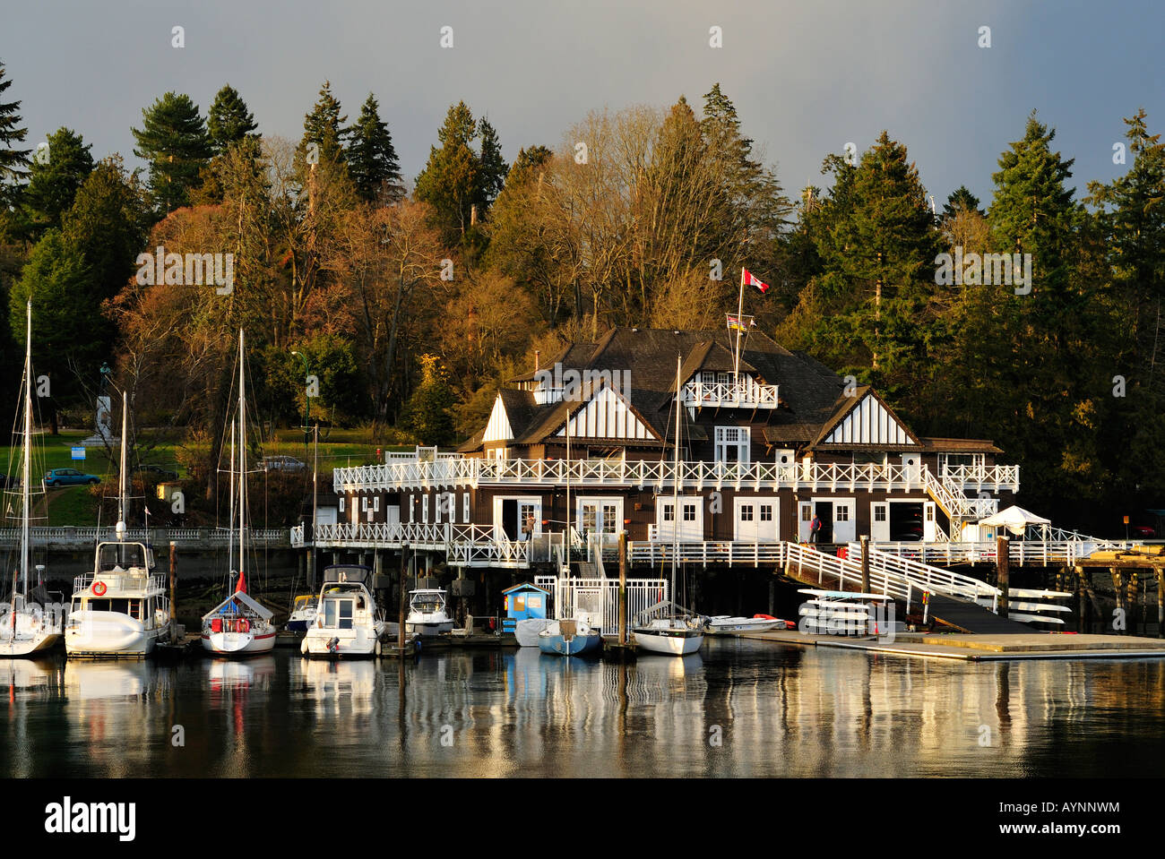 Royal Vancouver Yacht Club Foto Stock