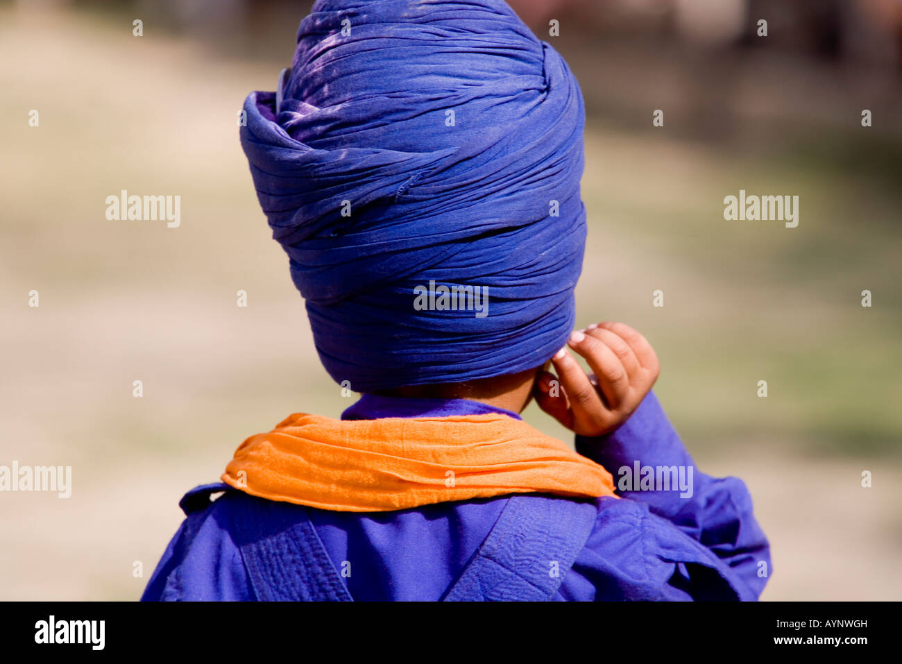 Festival partecipante al Festival Hollamahalla, Anandpursahib Punjab, India Foto Stock