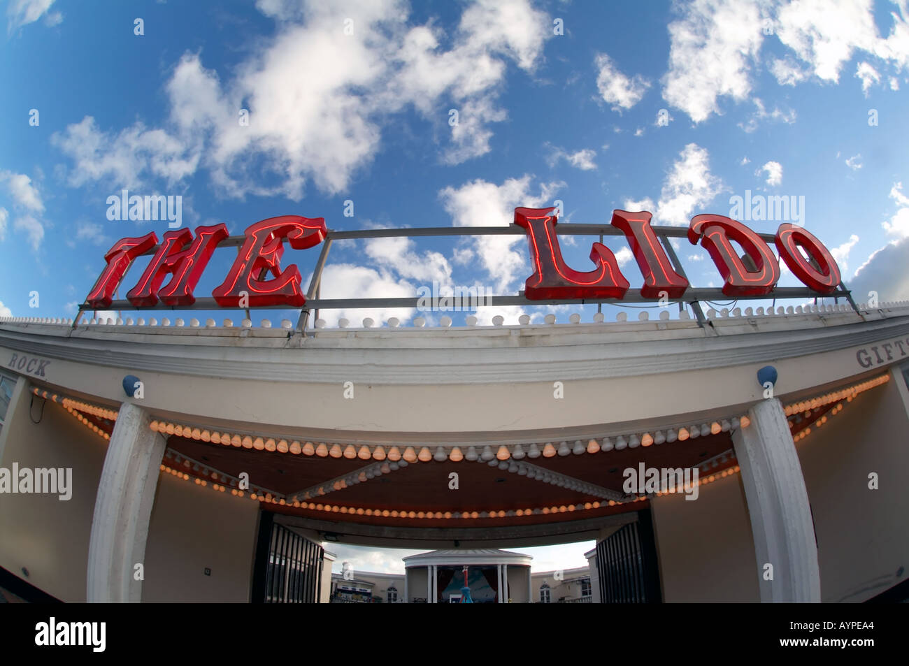 Il Lido Worthing SUSSEX REGNO UNITO Foto Stock