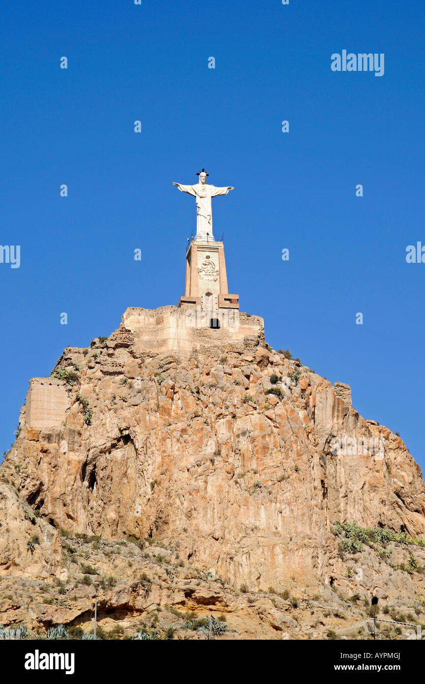 Statua di Gesù, Monteagudo, Murcia, Spagna Foto Stock