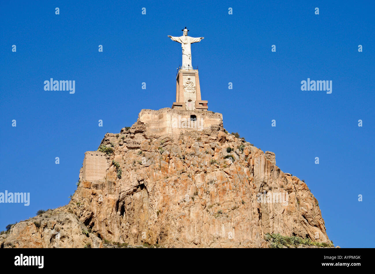 Statua di Gesù, Monteagudo, Murcia, Spagna Foto Stock