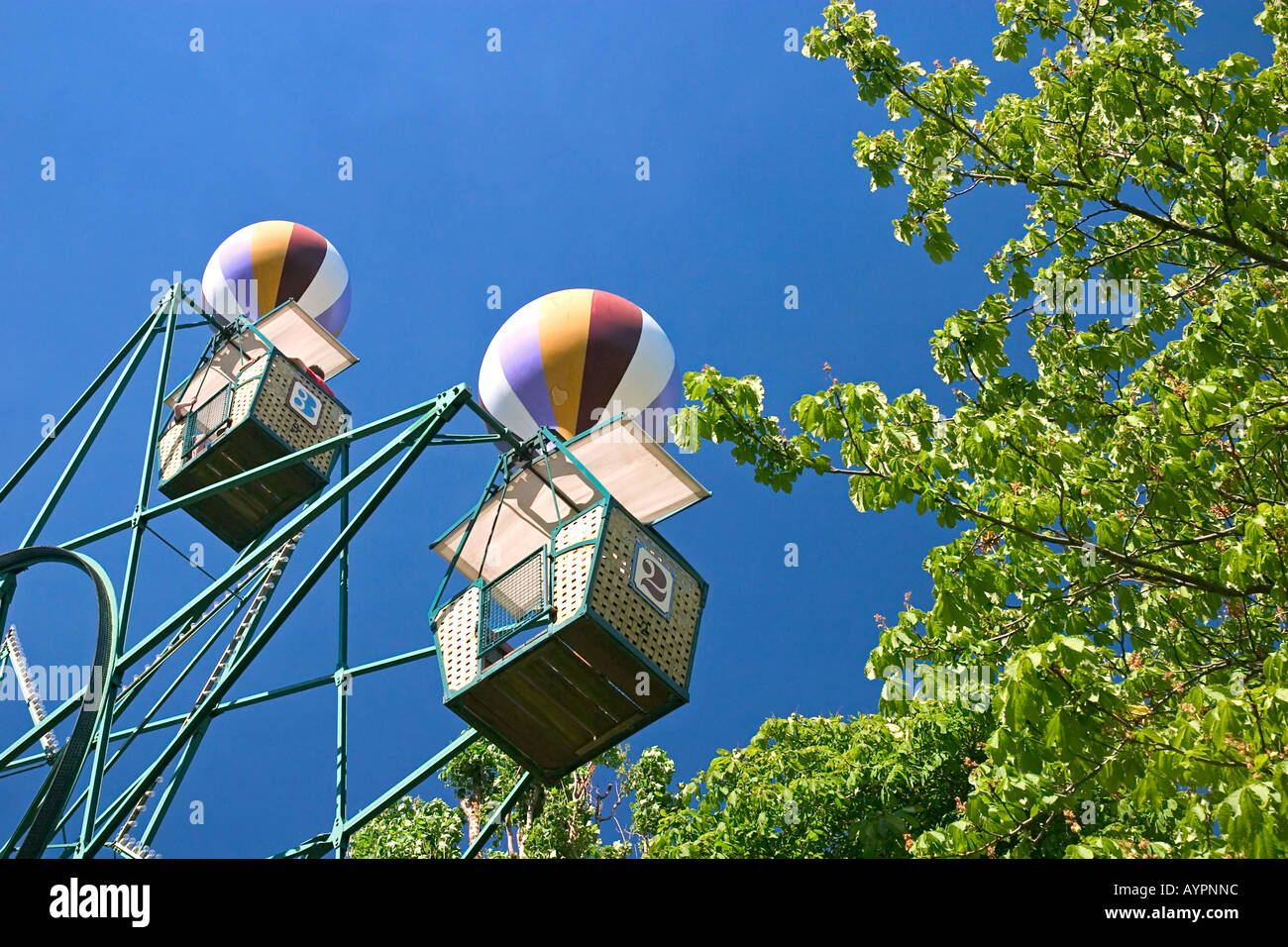 La ruota panoramica Ferris Tivoli Copenhagen DANIMARCA Foto Stock