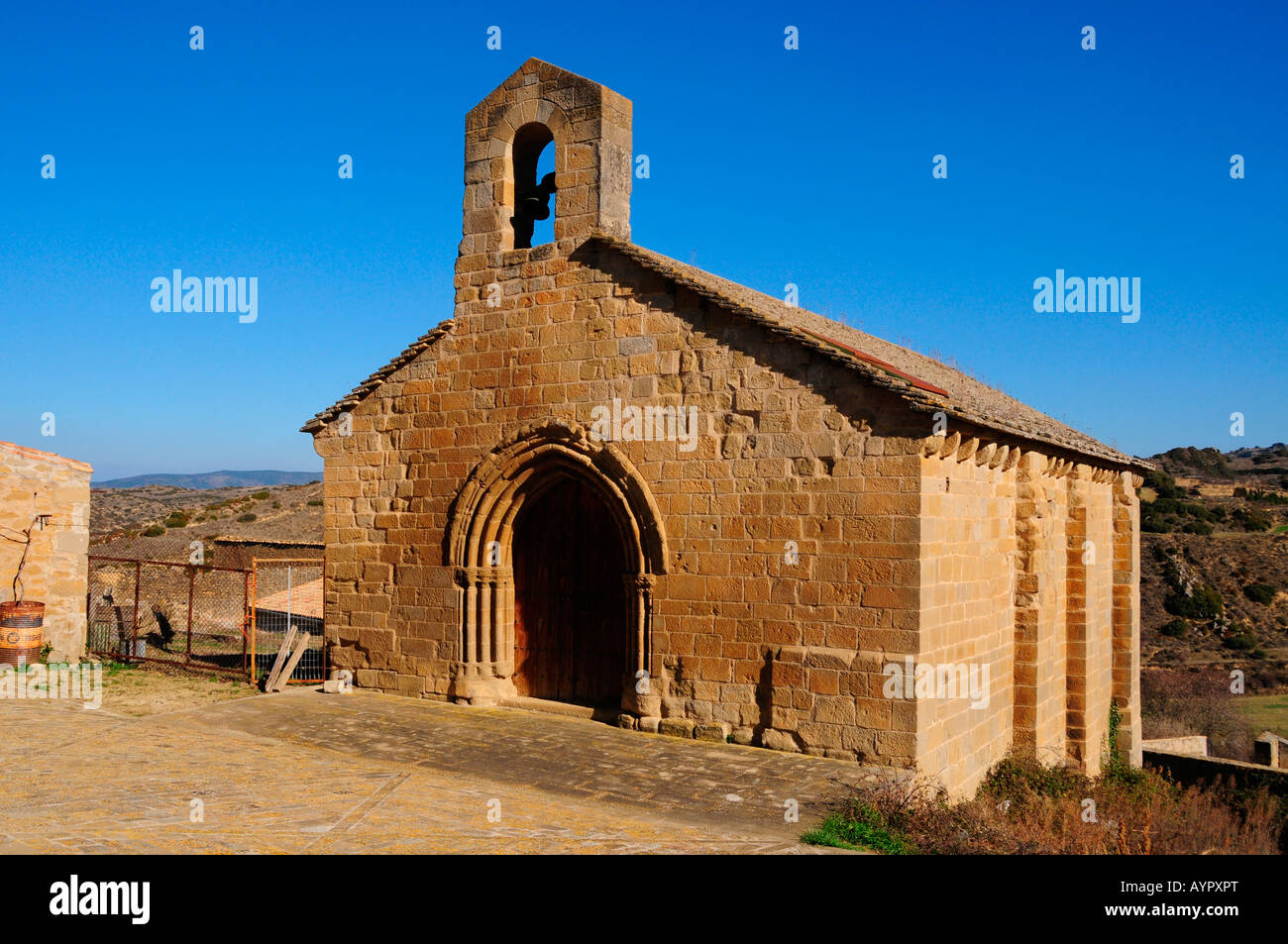 Cappella, Sos Del Rey Catolico, provincia di Zaragoza, Aragona, Spagna, Europa Foto Stock