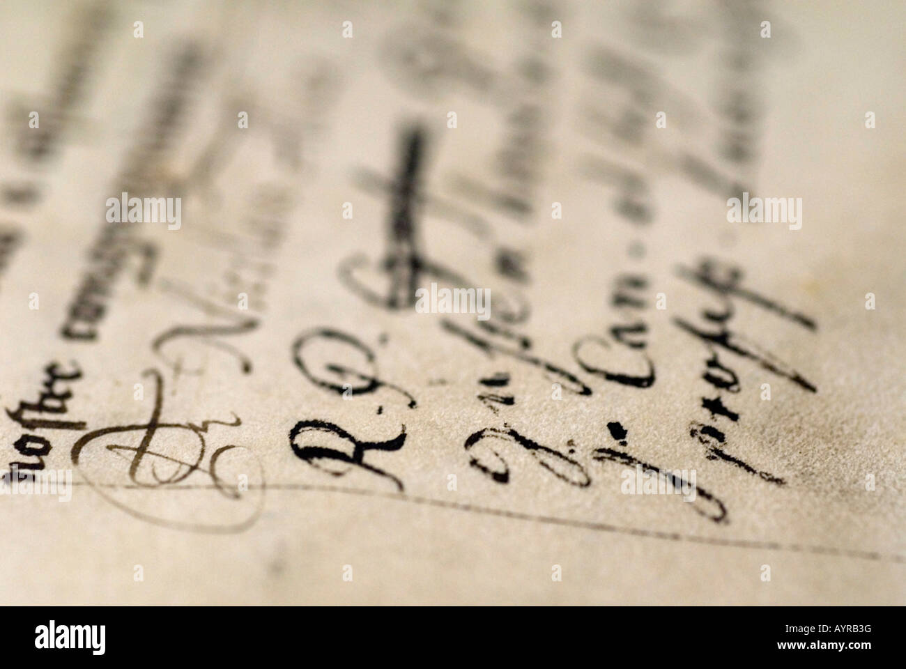Storico, scritte a mano per script biblico a una biblioteca del convento, Germania Foto Stock