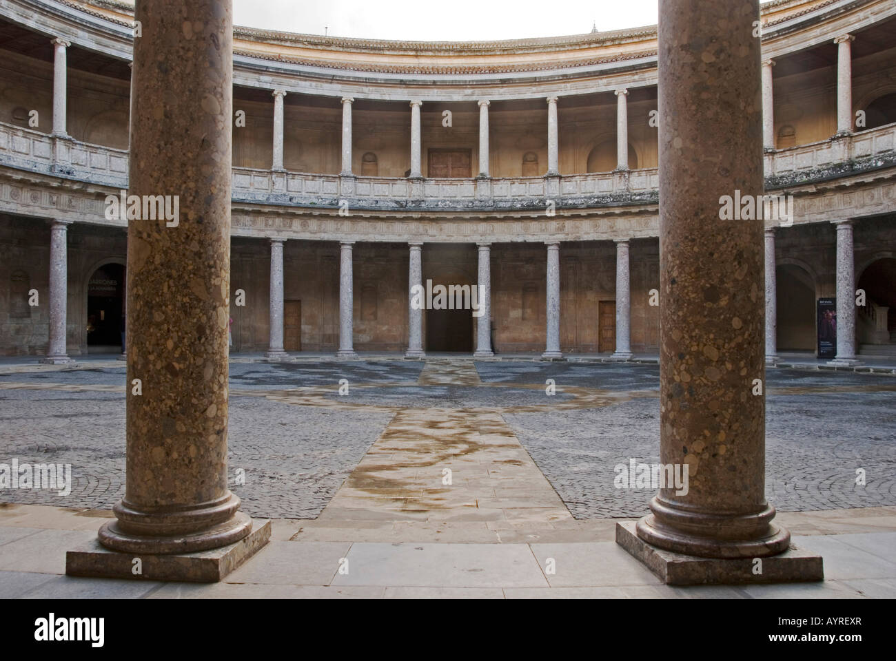 Palazzo rinascimentale di Carlo V, Alhambra di Granada, Andalusia, Spagna Foto Stock