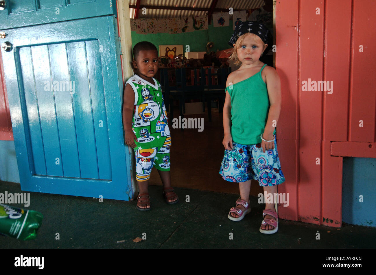 Antille Olandesi Bonaire un asilo nido Foto Stock