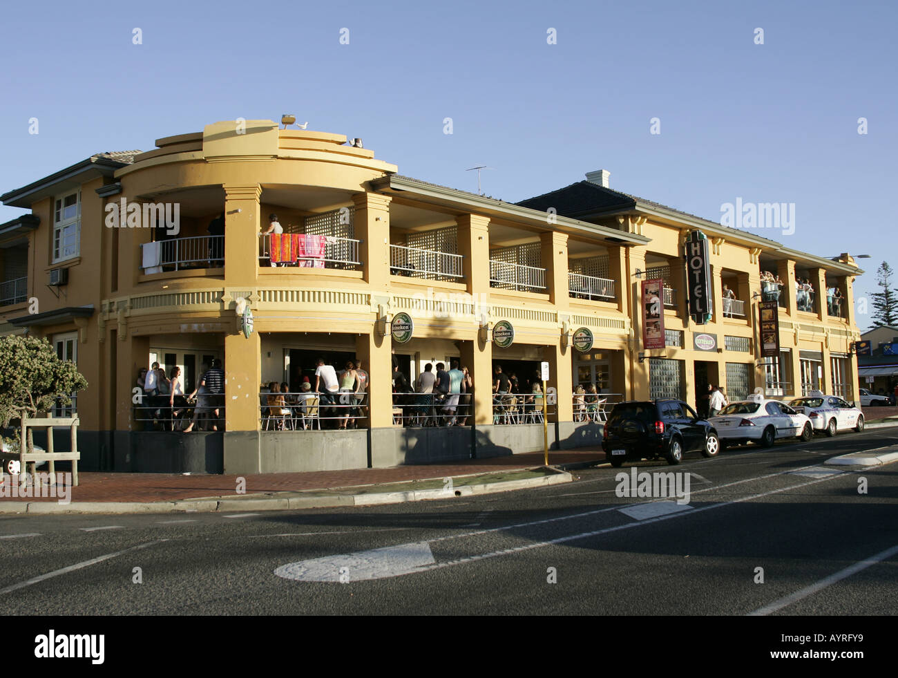 Pub sulla spiaggia di Cottesloe, Australia occidentale Foto Stock