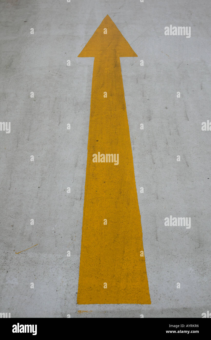 Freccia, parcheggio Foto Stock