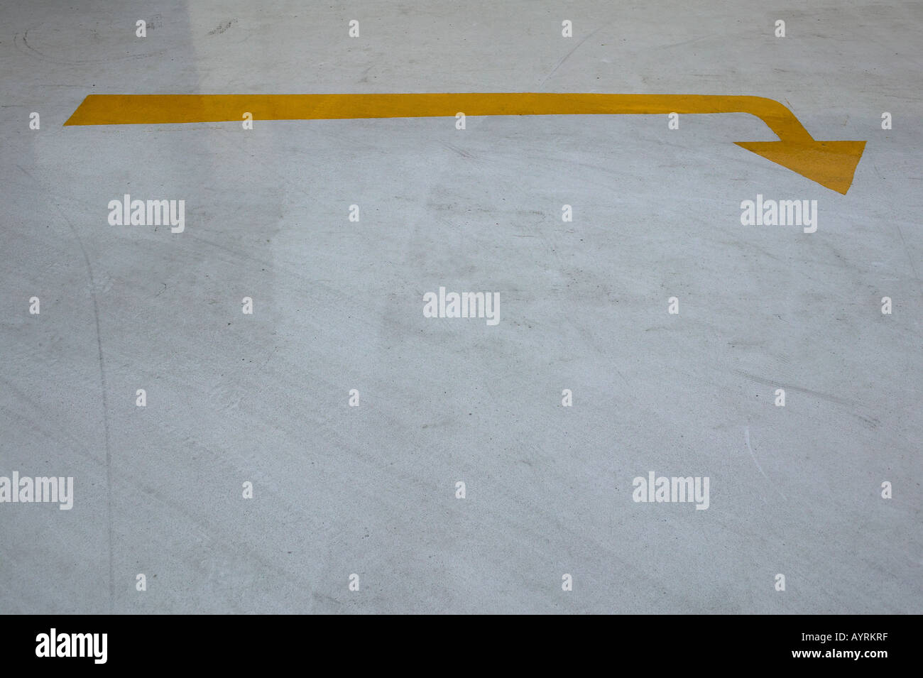 Freccia, parcheggio Foto Stock