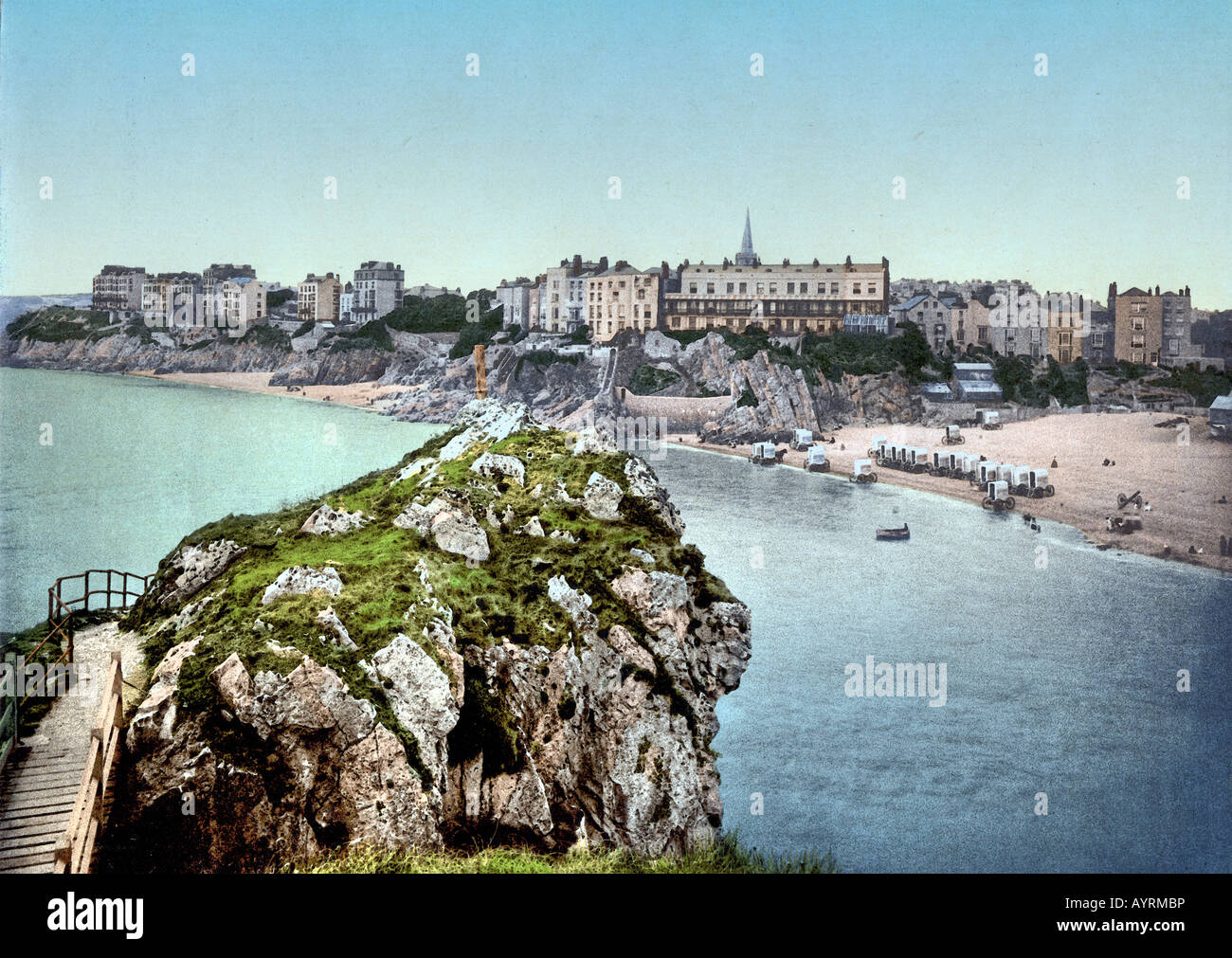 South Beach, Tenby, Galles Foto Stock
