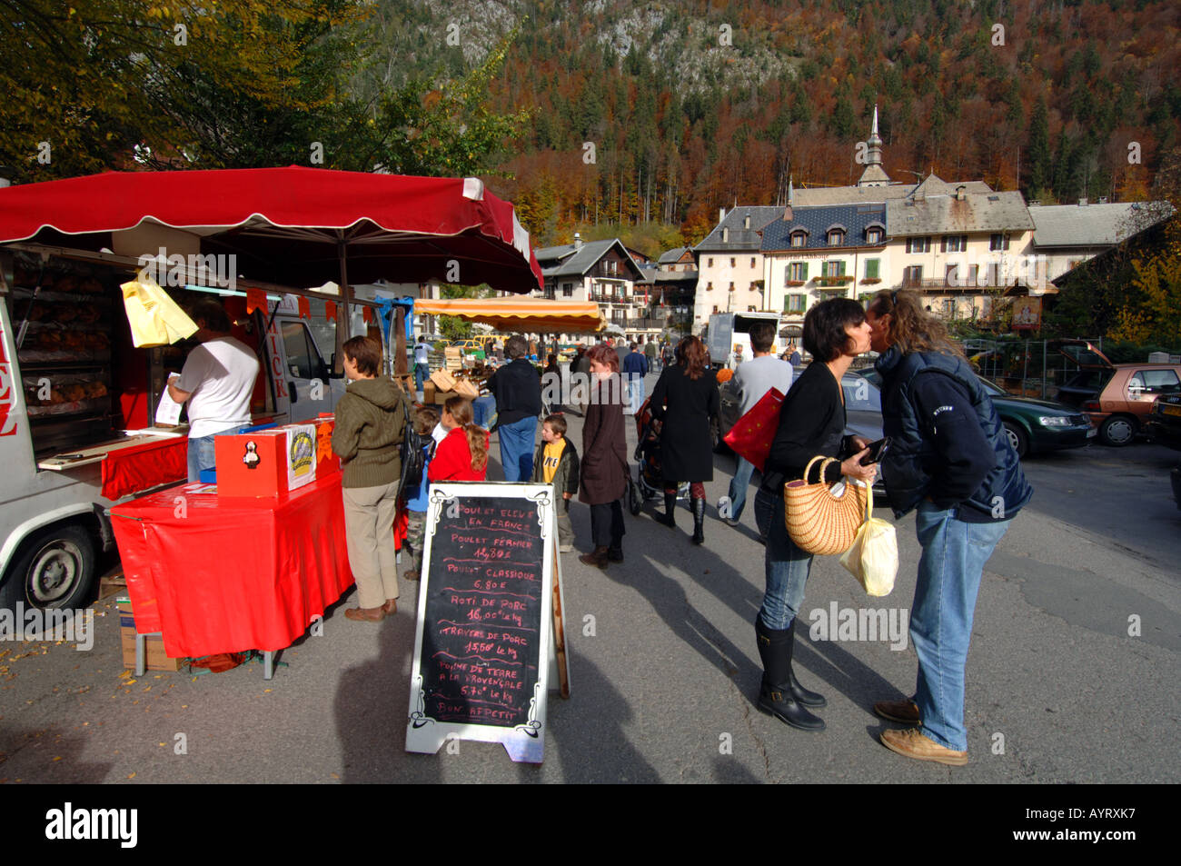 Abondance, Haute-Savoie, alpi, Francia Foto Stock