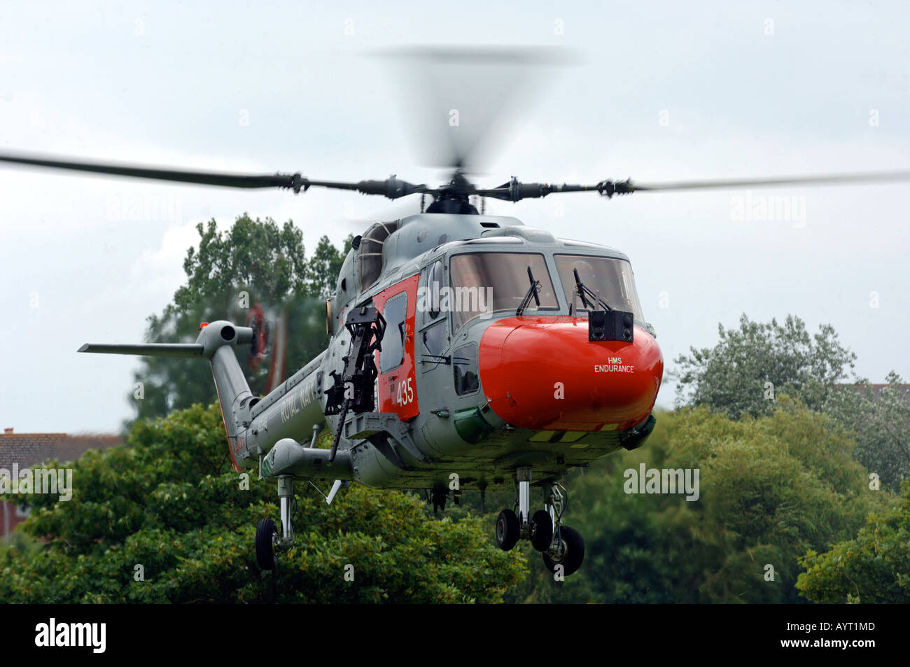 Royal Navy elicottero Lynx Foto Stock
