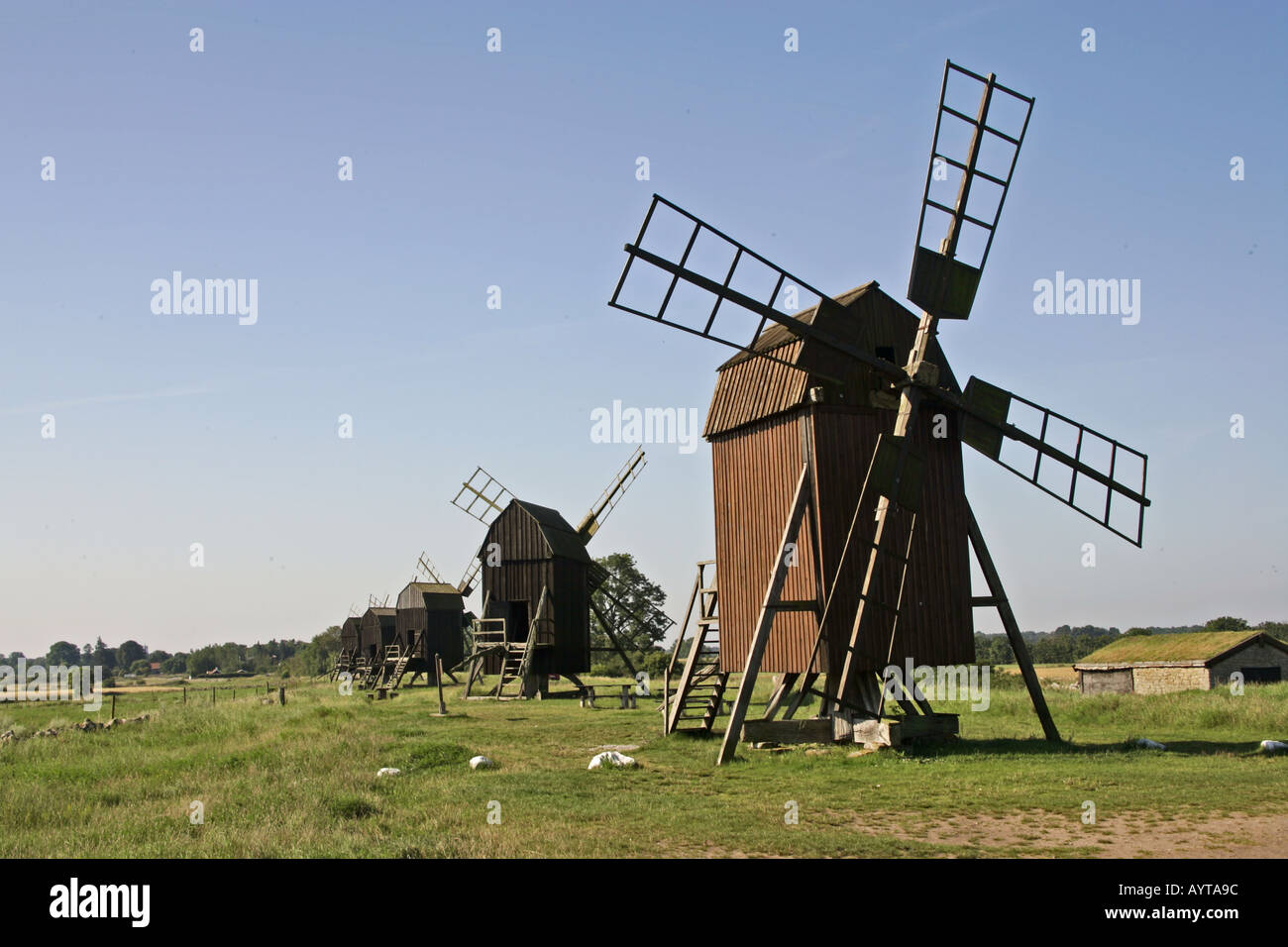 Mulini a vento Windmühlen Foto Stock