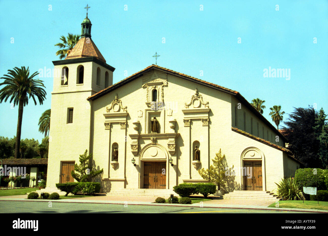 La missione di Santa Clara a Santa Clara University Santa Clara California USA Foto Stock