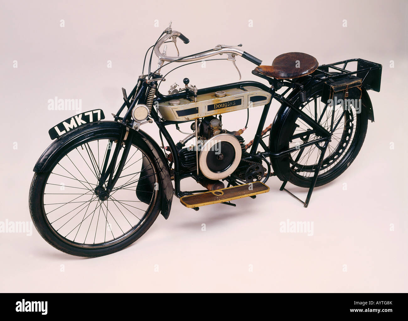 1913 Douglas motociclo Foto Stock