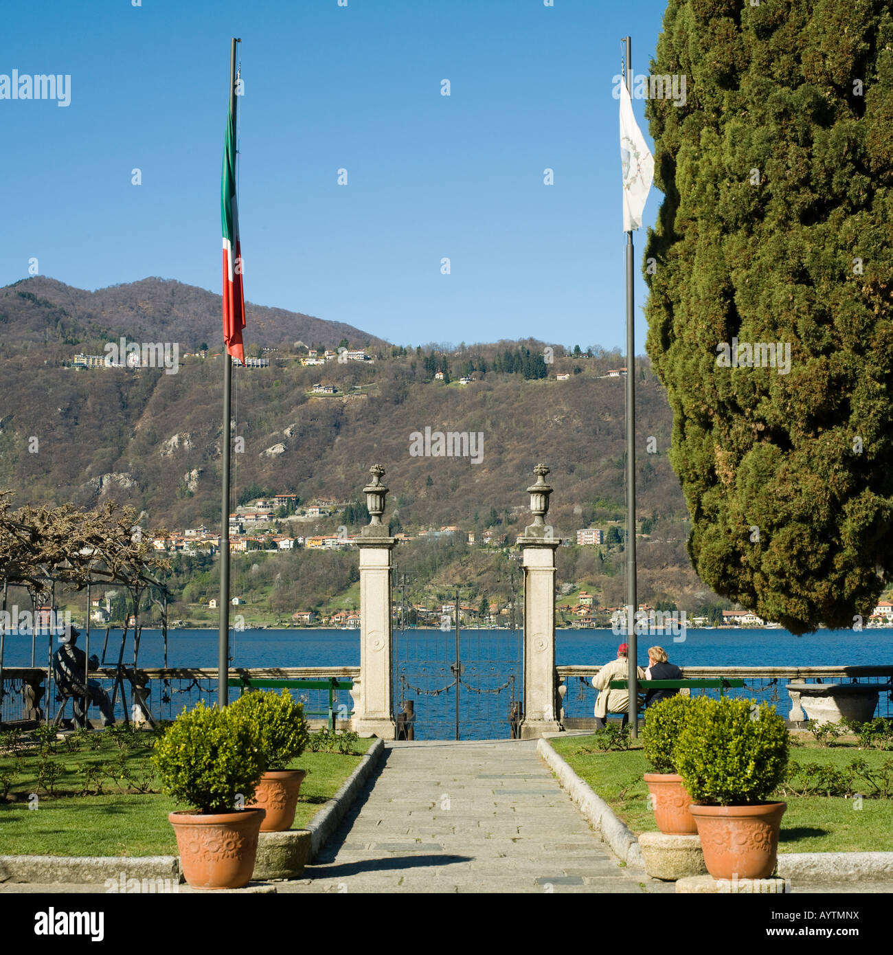 D'Orta, Lago d'orta, Italia. Foto Stock