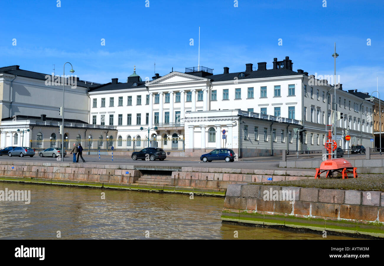 Il palazzo presidenziale, Helsinki, Finlandia, Europa. 1820, architetto Pehr Granstedt. Foto Stock