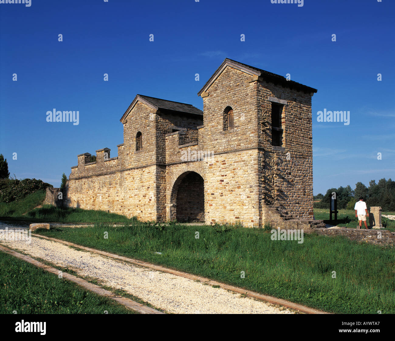 In Roemerkastell Welzheim, Naturpark Schwaebisch-Fraenkischer Wald, Schwaebischer Wald, Baden-Wuerttemberg Foto Stock