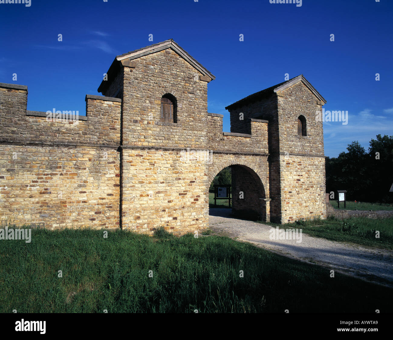 In Roemerkastell Welzheim, Naturpark Schwaebisch-Fraenkischer Wald, Schwaebischer Wald, Baden-Wuerttemberg Foto Stock