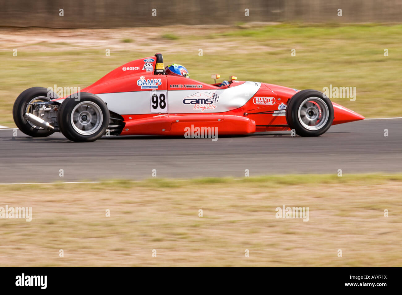 Una formula Ford racing car a Eastern Creek Racetrack Foto Stock