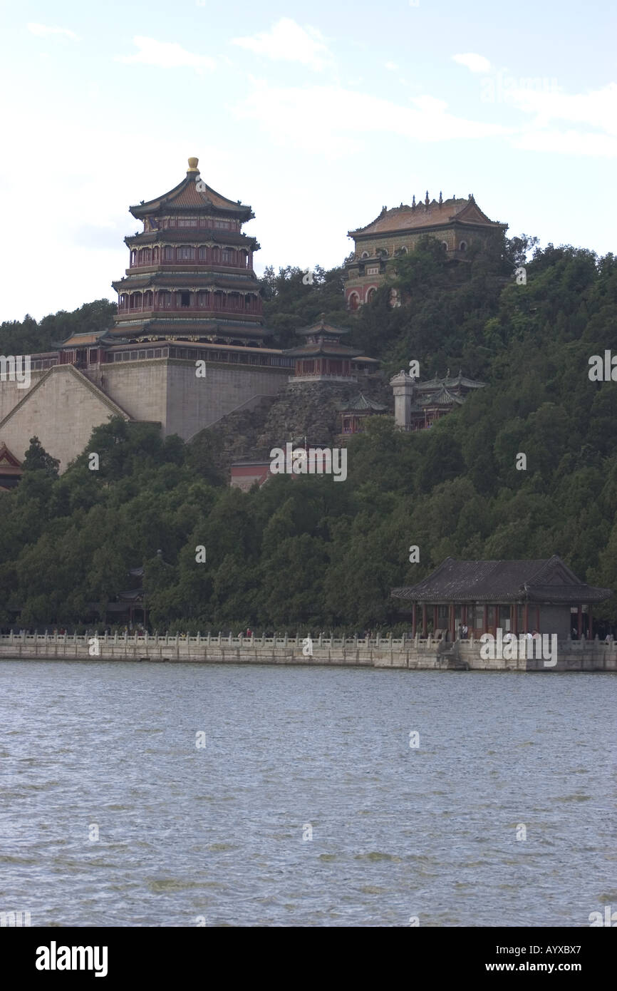 Il palazzo d'estate sul Lago Kunming. Pechino, Cina Foto Stock