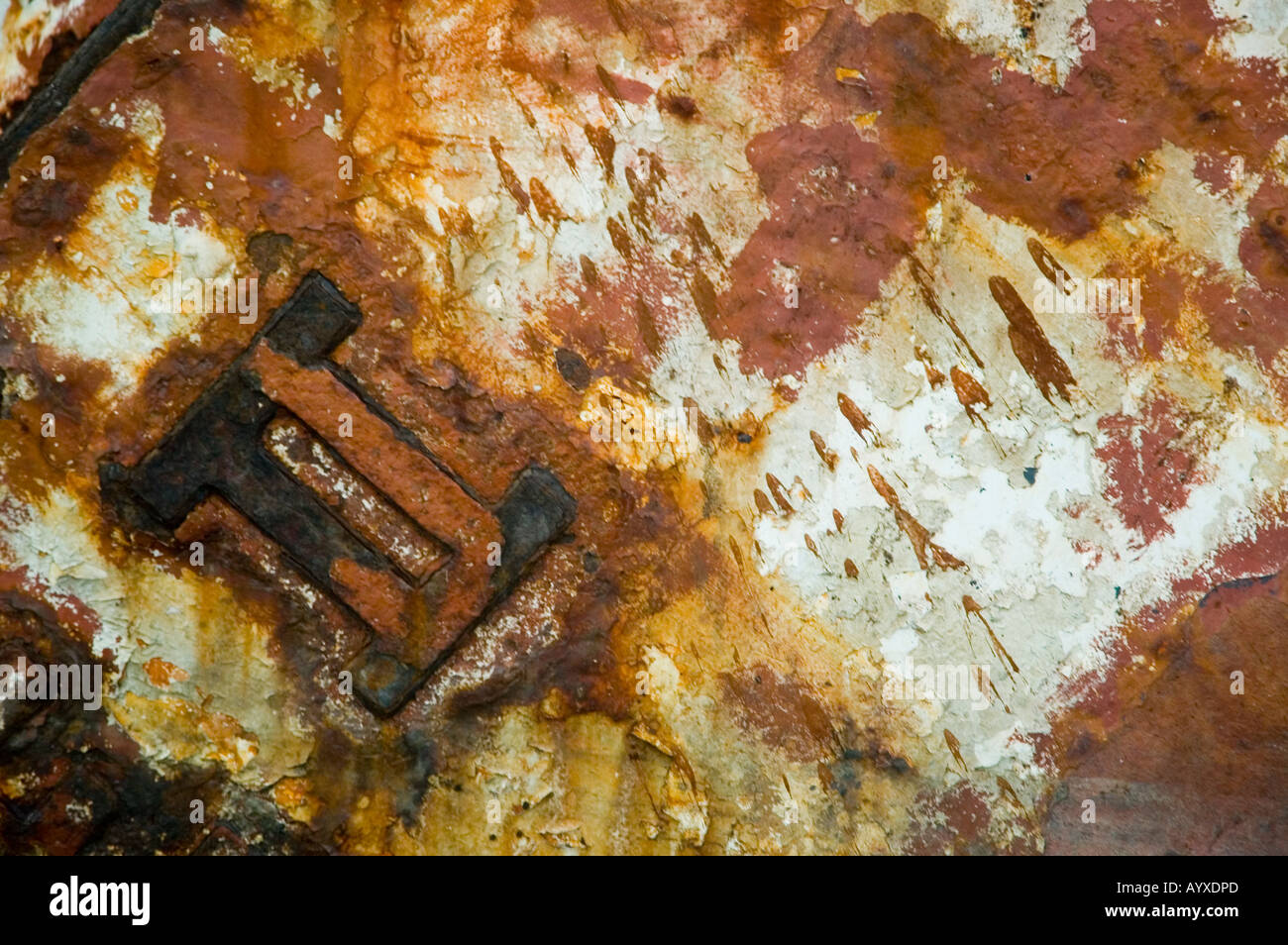 Spedizione affondata madang Harbour PNG Papua Nuova Guinea ciclone tropicale danni Foto Stock