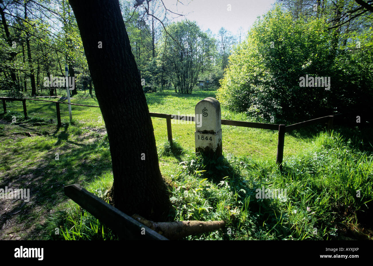 Germania: DREILANDERECK DDR Germania ovest soddisfare ceco Foto Stock