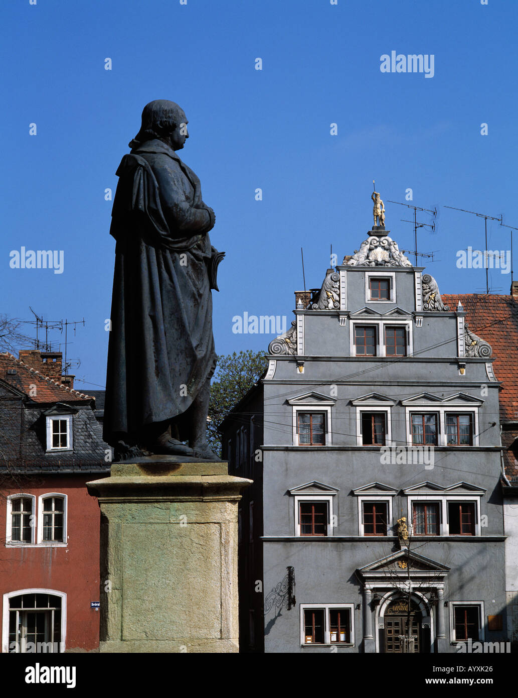 Herder-Denkmal a Weimar, Thueringen Foto Stock