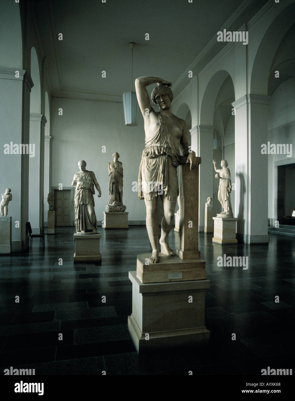 Griechische Statuen im Pergamonmuseum von Berlin Foto Stock