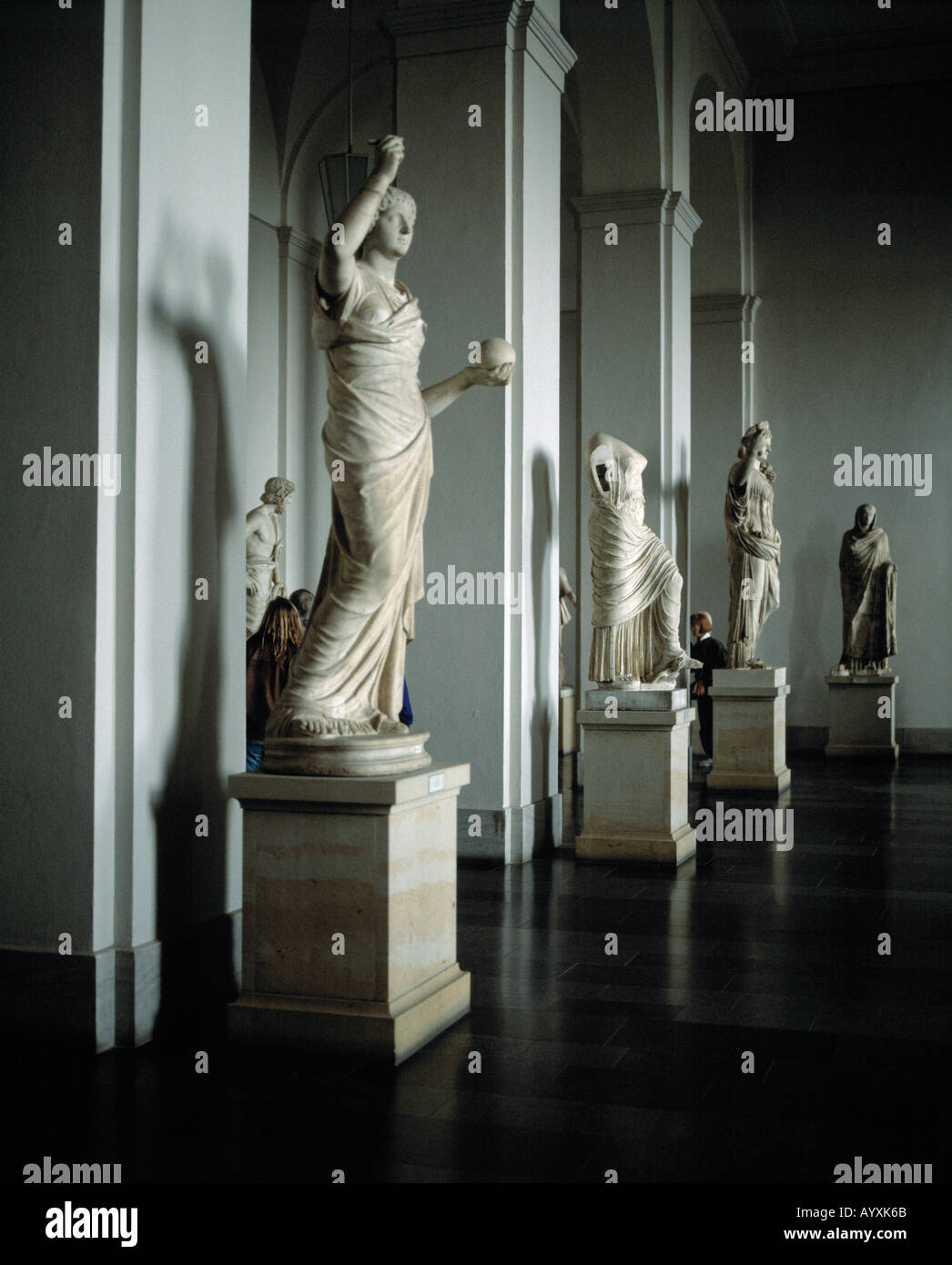 Griechische Statuen im Pergamonmuseum von Berlin Foto Stock