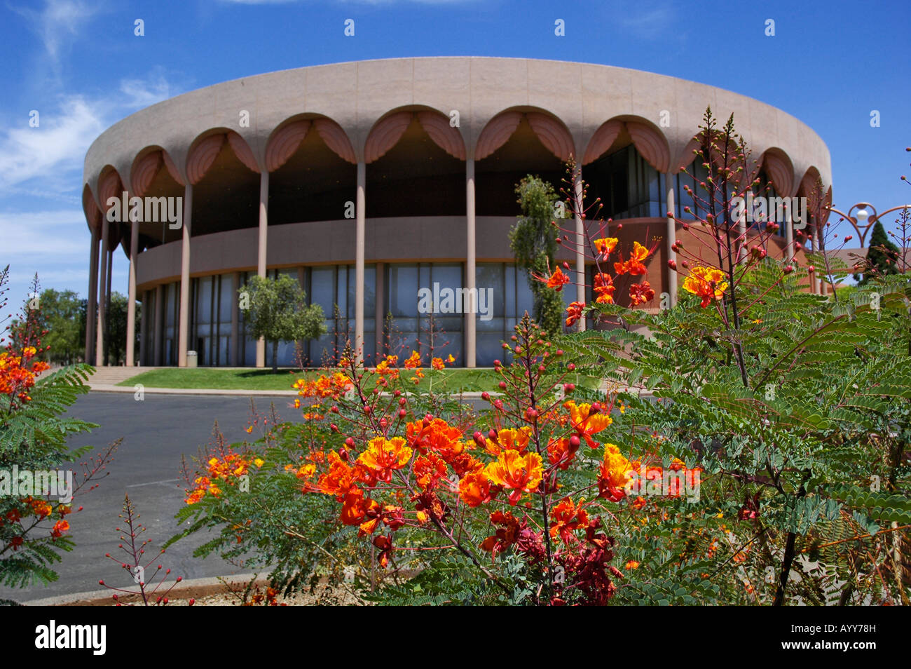 Grady Memorial Gammage Auditorium campus ASU Tempe AZ Frank Lloyd Wright architetto Foto Stock