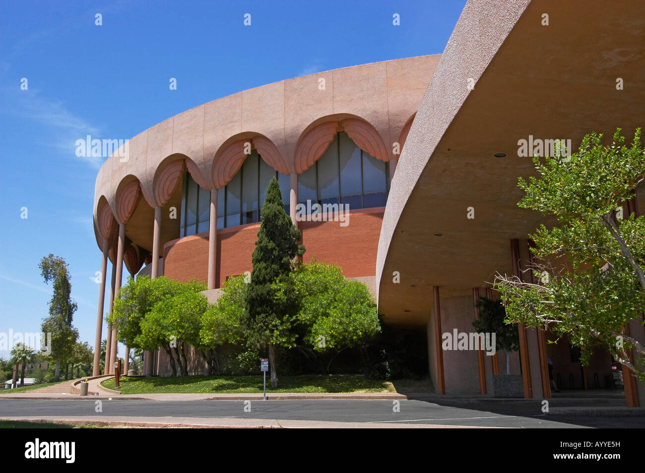 Grady memorial Gammage Auditorium all'Arizona State University campus Tempe AZ Frank Lloyd Wright architetto Foto Stock