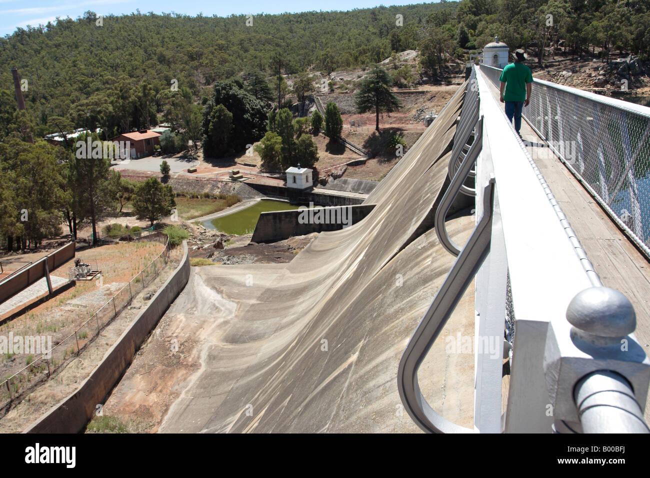 Serbatoio Mundaring alimentare acqua a Perth in Australia Occidentale. Foto Stock