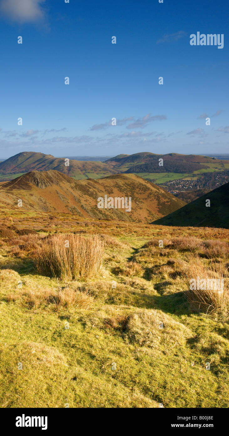 Long Mynd, Church Stretton, Shropshire, Inghilterra, Regno Unito Foto Stock