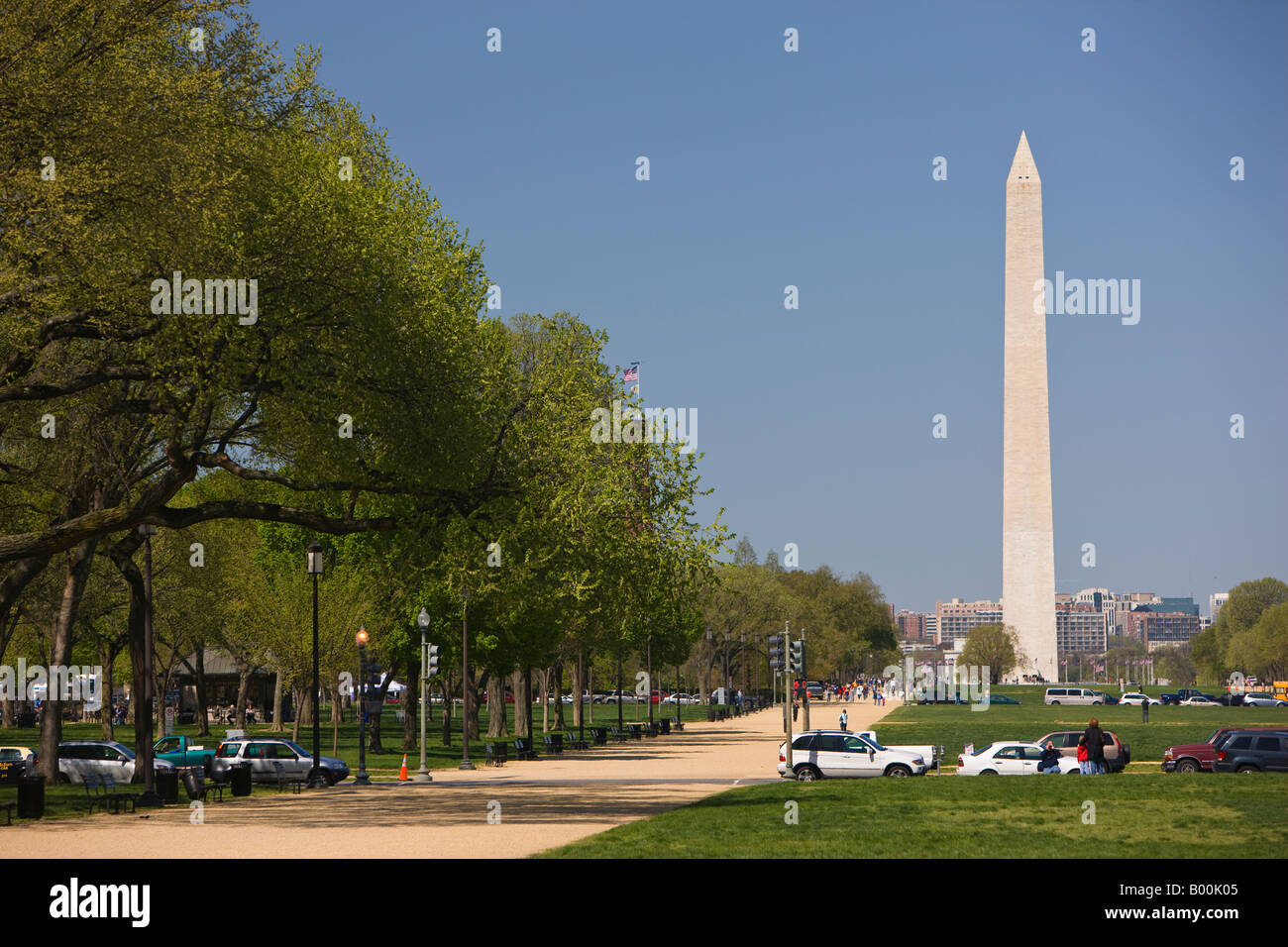 WASHINGTON DC USA il Monumento a Washington sul National Mall Foto Stock
