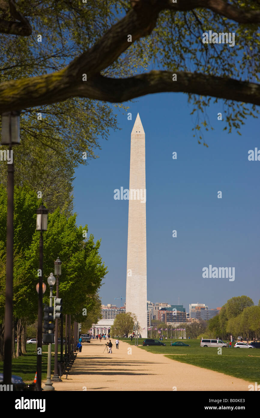 WASHINGTON DC USA il Monumento a Washington sul National Mall Foto Stock