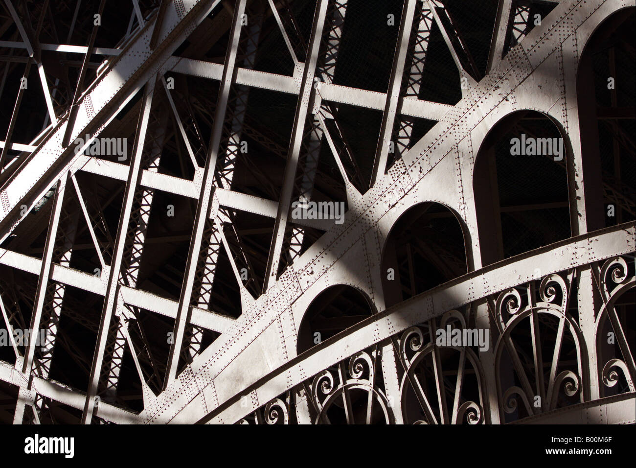 Torre Eiffel dettaglio Foto Stock